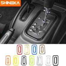 SHINEKA ABS Car Gear Shift Box Panel Trim Cover Frame for Jeep Wrangler JK 2011-2017 Car Styling Interior Accessories 2024 - buy cheap