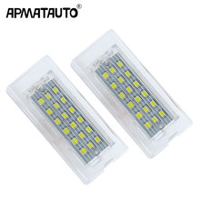 Apmatauto 2pcs White CANbus LED Number License Plate Light Lamp 18 SMD 3528 For BMW E53 X5 1999-2003 E83 X3 03-10 Error Free 2024 - buy cheap