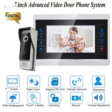 7 Inch 1200 TVL Video Door Phone Monitor Intercom System Kit Doorbell Camera Night Vision Recording SD Card Support 2024 - buy cheap