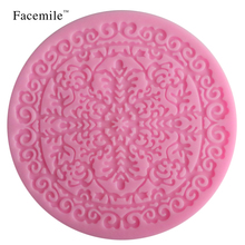 Round Crown Snowflake Fondant Pattern Lace Candy Mold Silicone Chocolate Cake Decorative Mould Silicone Baking Tool 04078 2024 - купить недорого