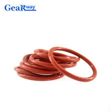 Gearway 2.65mm thickness O Ring Seal Red Silicon O Ring Seal Washer 21.2/22.4/23.6/37.5/38.7/40mm ID VMQ Anti-age O Ring Sealing 2024 - buy cheap