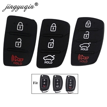 jingyuqin Replacement Rubber Pad 2 3 4 Button Flip Car Remote Key Shell For Mistra Hyundai HB20 SANTA FE IX35 IX45 Key Case 2024 - buy cheap