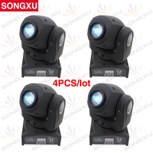 SONGXU 4pcs/lot 30W LED Spots Light DMX Stage Spot Moving 9/11 Channels DJ Effect Stage Lights Mini LED Moving Head/SX-MH0130S 2024 - buy cheap