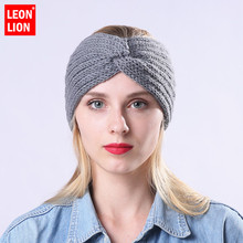 Winter Cap Solid Color Knitted Hats Ponytail Beanie Winter Hat Women Braided Hair Band Warm Beanies Twisted Knot Ear Protection 2024 - buy cheap