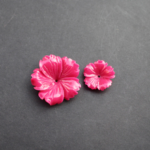 (10pieces/lot)  Carved 20mm 30mm Flowers Space parts HOT PINK Color  Artificial Coral Findings for Jewelry making 2024 - buy cheap