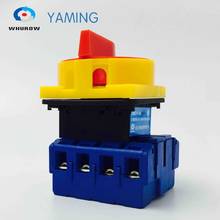 Yaming Locking isolator switch with padlock panel 40A 4 Phases 2 position on-off Changeover rotary switch YMD11-40A/4P 2024 - buy cheap