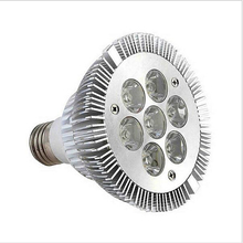 Dimmable 21W/ 7x3W E27 Par30 LED Bulb lamp 85-265V Warm White/white LED spot light, Par 30 E27 led lighting, 2024 - buy cheap