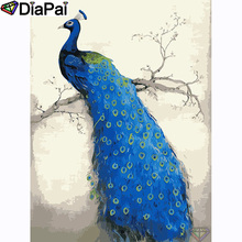 DIAPAI 100% Full Square/Round Drill 5D DIY Diamond Painting "Animal peacock" Diamond Embroidery Cross Stitch 3D Decor A20863 2024 - buy cheap