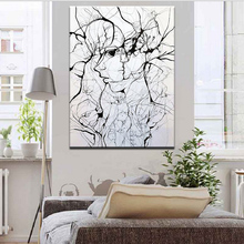 Abstract Portrait Canvas Painting Print Poster Hand-drawn Line Drawing Wall Art Picture for Living Room Home Decoration Gift 2024 - buy cheap