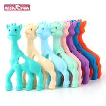 Keep & Grow-mordedores de silicona con forma de jirafa para bebé, collar de lactancia para bebé, fabricación de cadena de chupete, 5 uds. 2024 - compra barato