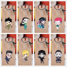 10 pcs/lot Anime HUNTER X HUNTER Acrylic Keychain Toy GON FREECSS Killua Zoldyck Bag Pendant Double sided Key Ring Gifts 2024 - buy cheap