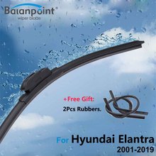 2Pcs Wiper Blades for Hyundai Elantra 2001-2019, 2Pcs Soft Rubbers free, Direct Fit Windscreen Wipers 2024 - buy cheap