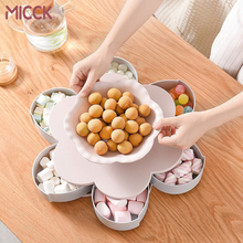 MICCK New 6 Grid Plastic Storage Box For Food Nut Rotatable Container Case Food Candy Holder Storage Box Organizer Accessories 2024 - buy cheap