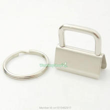 100 PCS 32mm 25mm 1.25'' 1'' Key Fob Hardware keychain Split ring For wrist Wristlets Cotton 2024 - buy cheap