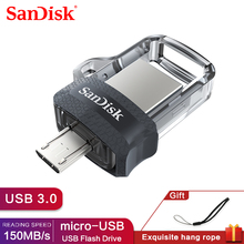 Sandisk SDDD3 Extreme high speed 150M/S PenDrive 32GB OTG USB3.0 128GB 256GB Dual OTG USB Flash Drive 64GB Pen Drive 16GB 2024 - buy cheap