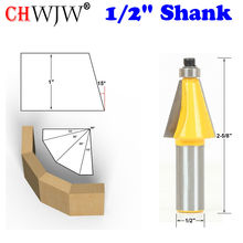 1pc 15 Degree Chamfer & Bevel Edging Router Bit - 1/2" Shank - Chwjw 13903 woodworking cutter woodworking bits 2024 - buy cheap