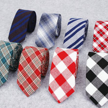 2018 Brand New Men's Fashion Plaid Cotton Neck Ties For Man Vintage Classic Vintage Wedding Colorful Necktie Corbatas Gravatas 2024 - buy cheap