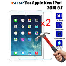 XSKEMP 2Pcs/Lot 9H Tempered Glass Toughened For Apple New iPad 2018 9.7 Anti-Scratch Tablet PC Film Clear Screen Protector Cover 2024 - buy cheap