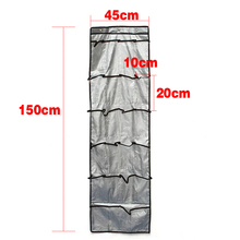 Новинка, ткань, 22 кармана, 6 слоев, с 3 крючками, прозрачная над дверью, подвесная обувь для хранения, сумки для одежды, органайзер, стойка MK 2024 - купить недорого