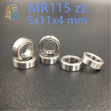 Free Shipping High quality 10PCS MR115 zz  5x11x4 mm Miniature Ball Bearings MR115zz 2024 - buy cheap