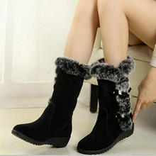 Women Boots 2016 New Arrival  Winter  Warm Snow Boots Fashion Heels Ankle  for Women Shoes Woman Boots botas mujer 2024 - buy cheap