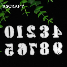 KSCRAFT Number Metal Cutting Dies Stencils for DIY Scrapbooking/photo album Decorative Embossing DIY Paper Cards 2024 - buy cheap