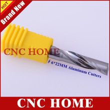 1pc 6*22MM- Import Single Flute Aluminum Milling Cutter for Metal, End Millinging Tools Carbide in Metal Cutting Router Bits 2024 - buy cheap