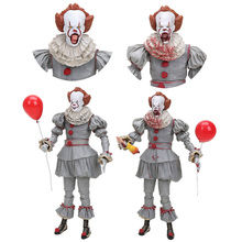 18cm NECA Stephen King's It Pennywise Joker Clown Action Figure Toys Dolls Halloween Day Christmas 2024 - buy cheap