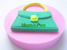 Mom&Pea 0159 Free Shipping Handbag Shaped Silicone Mold Cake Decoration Fondant Cake 3D Mold Food Grade Silicone Mould 2024 - buy cheap