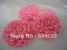Conjunto de 50pçs de cabochões de resina flor de crisântemo grande rosa 33mm para decoração de telefone celular, fornecimento de acessórios de cabelo, decoração diy 2024 - compre barato