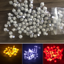 Juego de 50 unidades de Mini globos de bola redondos, lámpara para linterna de papel para boda, decoración Floral para fiesta de navidad 2024 - compra barato