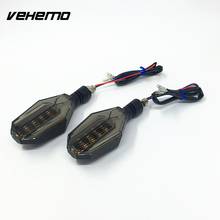 Vehemo 2PCS Motorcycle Turn Signal Indicator Refit Signal Lamp LED Light Bulb Universal Side Light 2024 - buy cheap