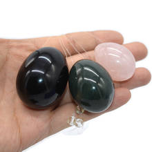 Jade Eggs For Exercise Natural Drilled Yoni Egg Set For Kegel Exercise Women Vaginal Pelvic Floor Massager 2024 - buy cheap