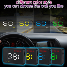 3.5'' Car HUD Head Up Display OBD2 II EUOBD Overspeed Warning System Projector Windshield Auto Electronic Voltage Alarm 2024 - buy cheap