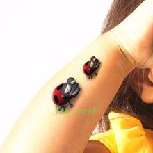 Etiqueta Do Tatuagem Temporária à prova d' água 3D joaninha besouro inseto adesivos tatto flash tatoo tatuagens falsas para crianças da menina da criança das mulheres 2024 - compre barato