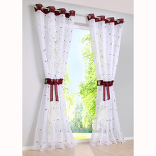 2018 Sale Curtains Living Room New High-density Yarn Embroidery Screens Tulle For Bedroom Window Sheer Eyelets Curtain 2024 - buy cheap