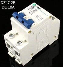 DC 2P 10A Circuit breaker MCB 2 Poles Solar Energy Photovoltaic PV Mini DC Air switch antiflame rohs 2024 - buy cheap