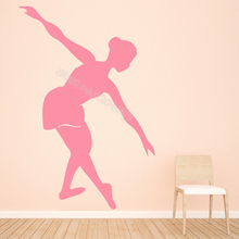 Ballerina Wall Sticker Ballet Dancer Stretch Silhouette decal Removable Art Decor For Girls Room Dance Studio wallpaper EB265 2024 - buy cheap