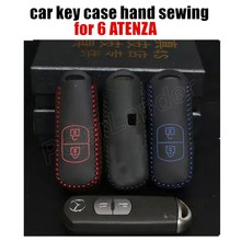 new style New Arrival Car Key Cover Hand Sewing Key Case fit for MAZDA CX NEW-5 AXELA 6 ATENZA Genuine Leather Free Shipping 2024 - buy cheap