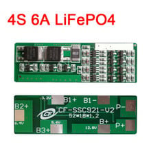 4S cell 12V 6A Lifepo4 lithium iron phosphate battery protection board 3.2V x4 12.8v for sprayer car 2024 - buy cheap