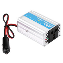 Prata dc 12v para ac conversor de energia do carro inversor usb carregador adaptador embutido ventilador de refrigeração com baixo nível de ruído escudo de alumínio completo 2024 - compre barato