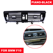 Mão esquerda DriveLHD Piano-Preto Dianteiro Direito Vento Ar Condicionado Saída de Ventilação Grade Painel Placa Cromada Para BMW 5 série F10 F18 2024 - compre barato