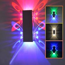 Modern Double Butterfly 2W 6W LED Wall Lamp For Aisle Stairs Background Fixture Sconce Light Indoor Decoration led Wall Lamp 2024 - buy cheap