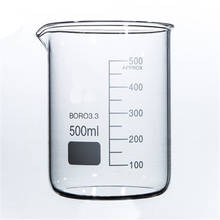 500mL Glass Beaker Low Form New Chemical Lab Glassware 2024 - buy cheap