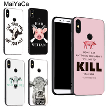 Capa para celulares xiaomi de desenho de porco, para redmi note 10 pro, 7, 8 pro, 8t, 9s, note 9 pro, 9t, 9c, 9a, 8a 2024 - compre barato