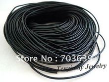 Cordones de cuero negro Geguine para collar, venta al por mayor, 25m, 5mm, envío gratis 2024 - compra barato