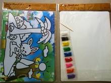 10pcs/lot, Color Sand art art painting set kit for children, free shipping 2024 - buy cheap