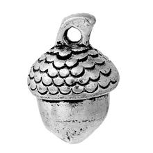 DoreenBeads Charm Pendants Acorn Silver color 15mm(5/8")x 10mm(3/8"),30 PCs 2024 - buy cheap