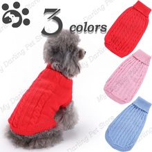 Одежда для собак мягкий теплый свитер для домашних животных куртка зимняя одежда для собак рубашка с высоким воротником Одежда для маленьких средних собак чихуахуа CL0151 2024 - купить недорого