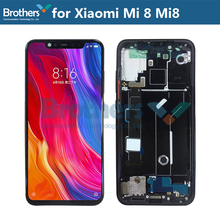 ЖК-дисплей для Xiaomi Mi 8 Mi8, ЖК-экран для Xiaomi Mi 8, сенсорный экран, дигитайзер, ЖК-дисплей в сборе, оригинал 6,21 '', запчасти для ремонта, тест 2024 - купить недорого